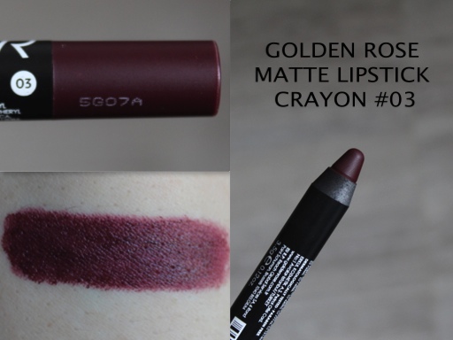 Golden Rose Crayon à Levres Matte n°03