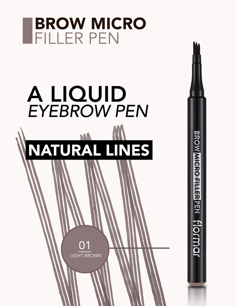 Flormar Brow Micro Filler Pen Light Brown 01