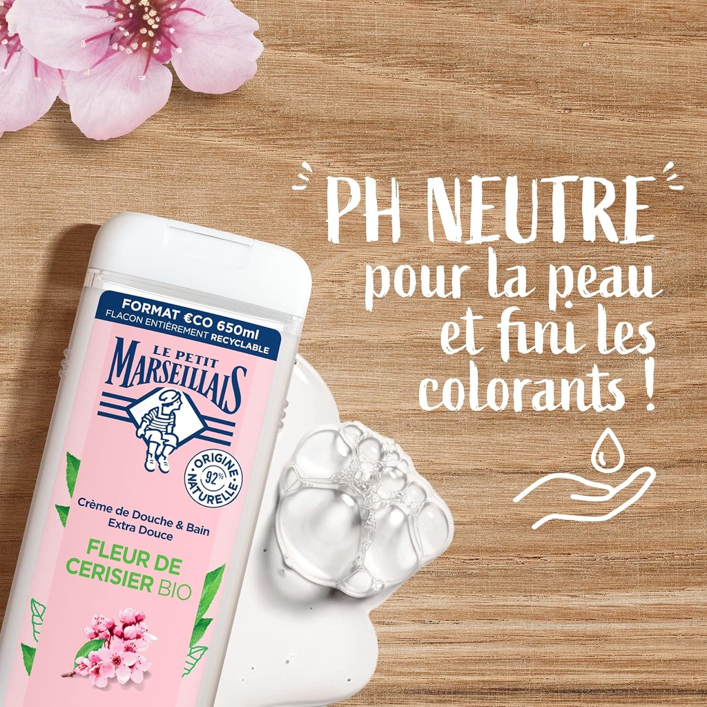 Marseillais Shower Fleur de Cerisier Bio 650ml