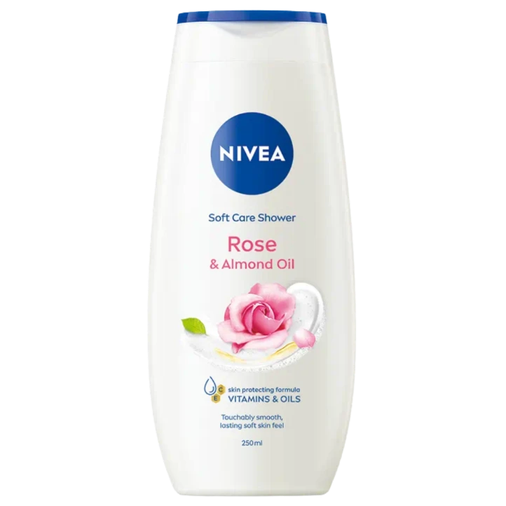 [80858] Nivea Shower Roses & Almond Oil Women 250ml