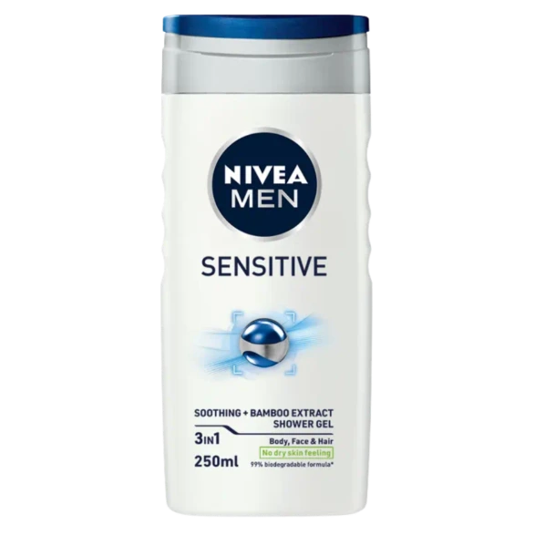 [81079] Nivea Shower Sensitive Men 250ml 