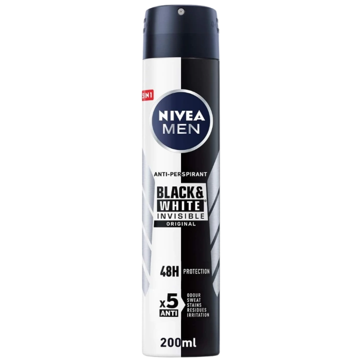 Nivea Deo- Black & White Men 200ml