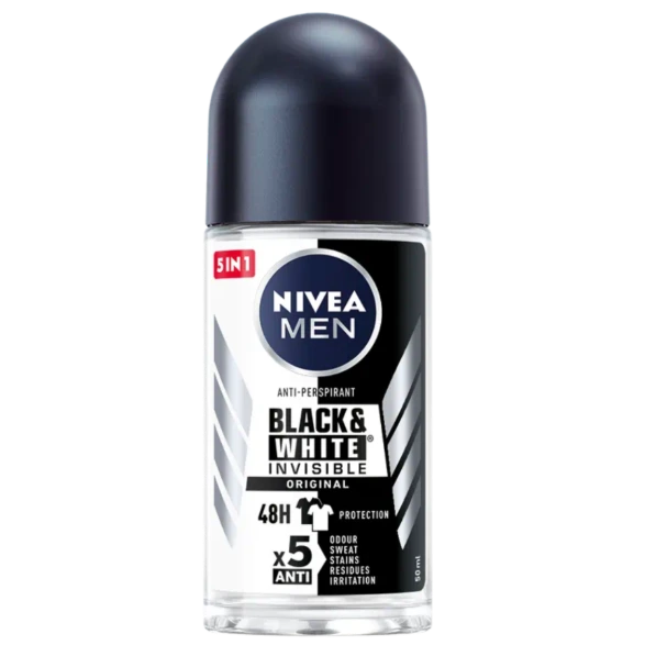 [82245] Nivea Deo- Rollon Black & White Men 50ml