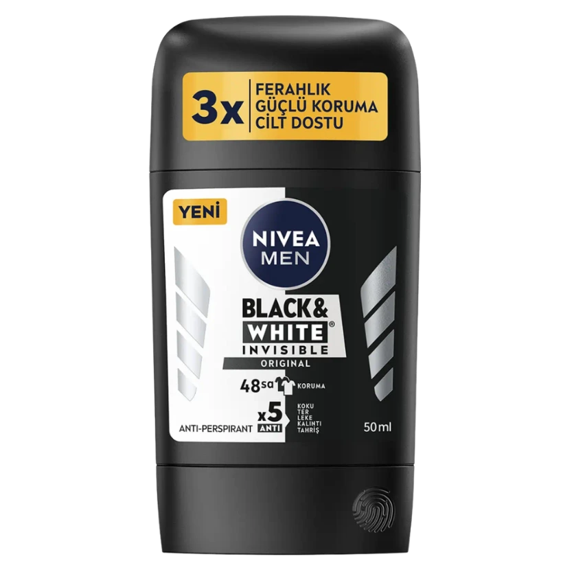 [83134] Nivea Deo- Stick Black & White Men 50ml
