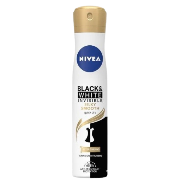 [83701] Nivea Deo- Silky Black & White Women 200ml