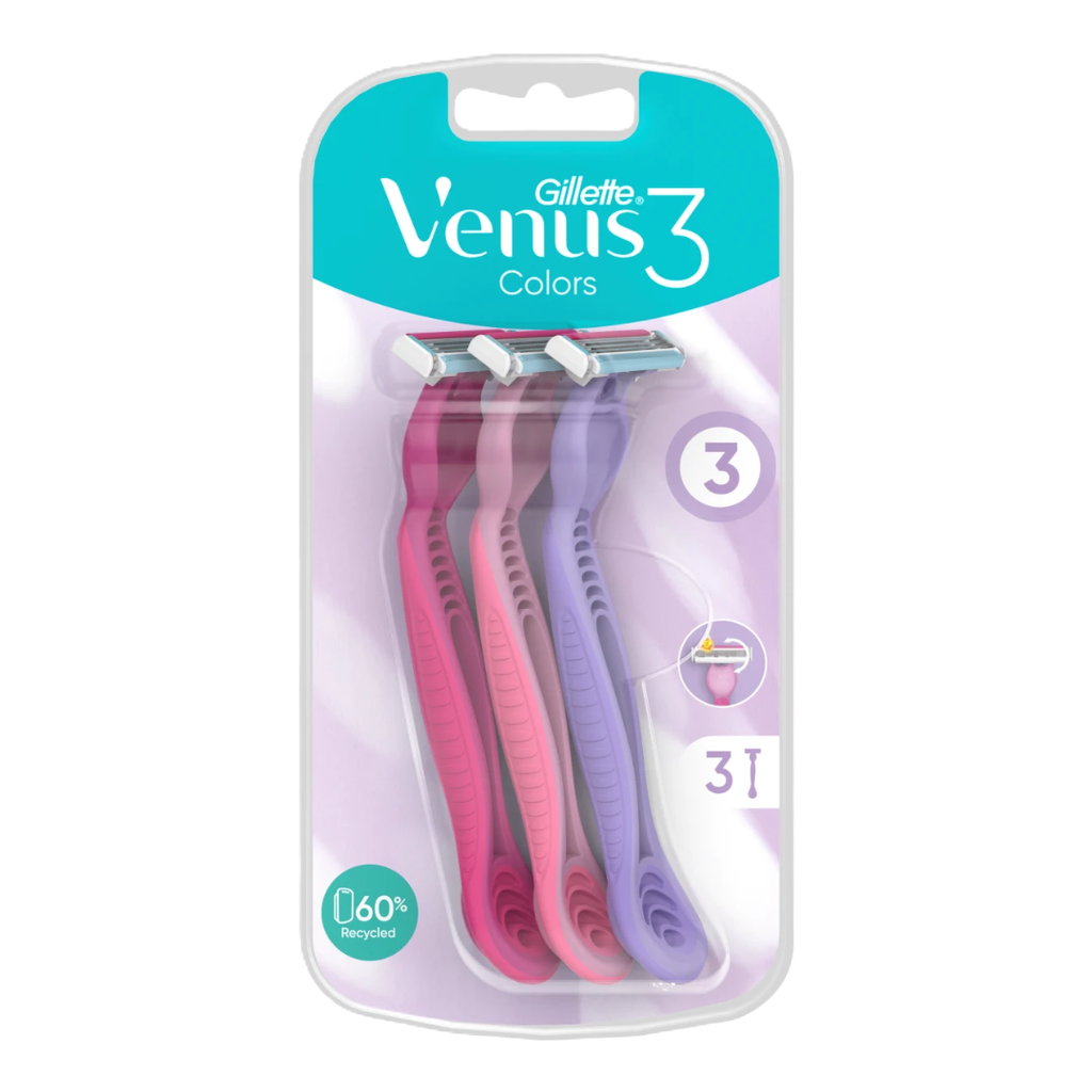 [7702018018130] Gillette Venus Colores 3Lame 3Ps