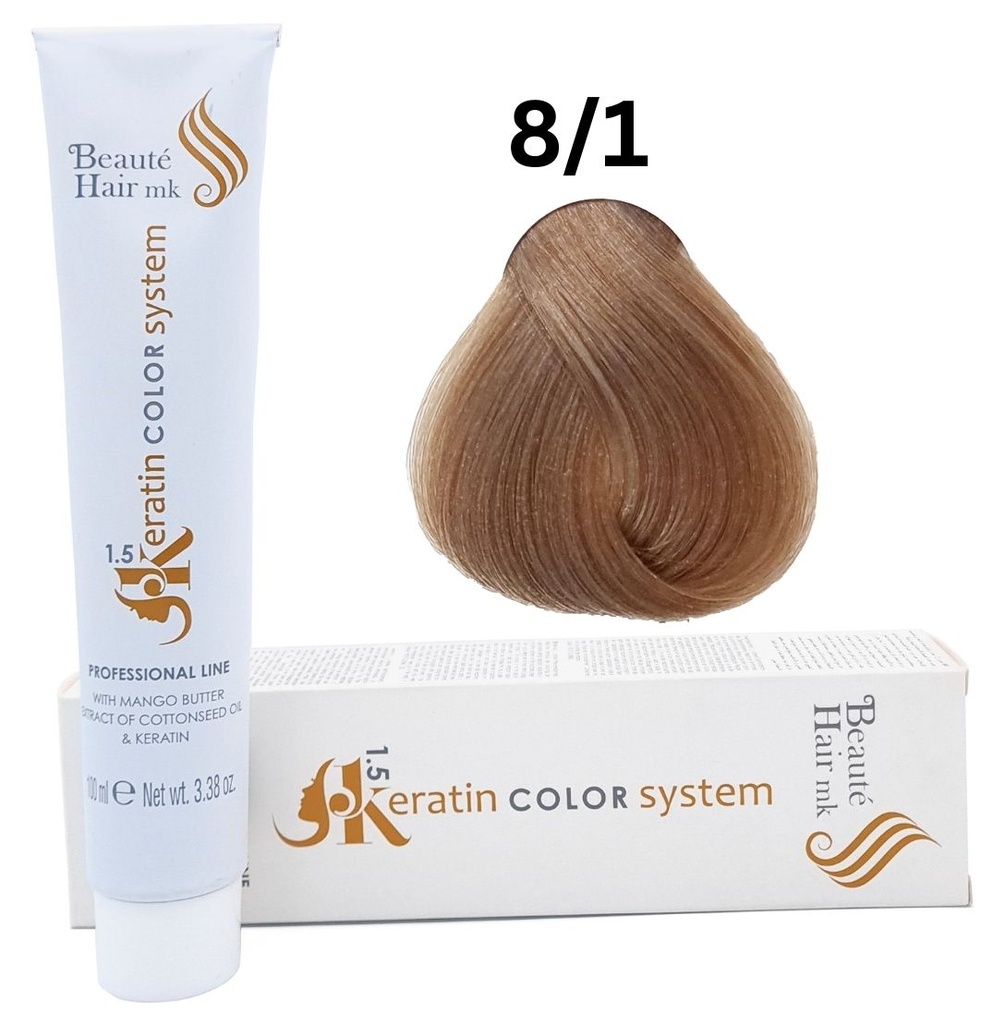 Keratin Color System n° 8/1