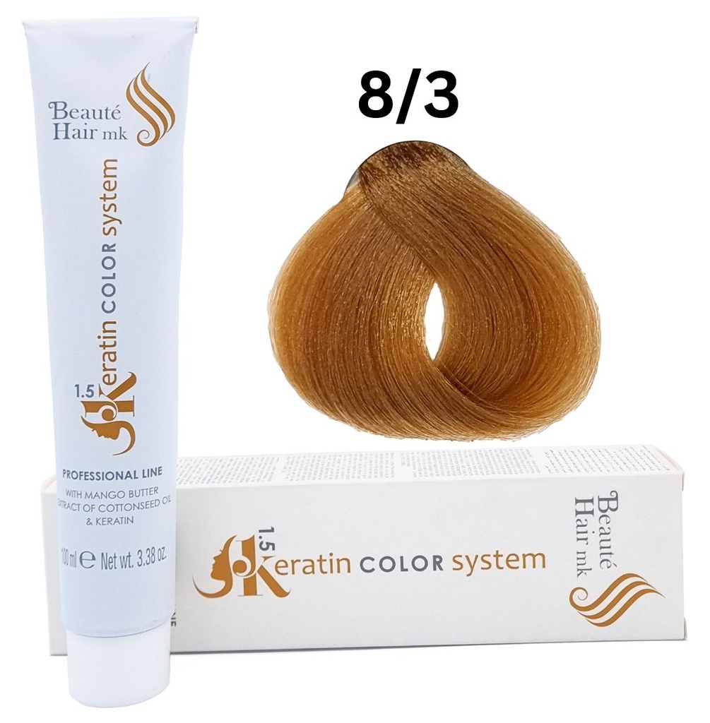 [KE 8/3] Keratin Color System n° 8/3