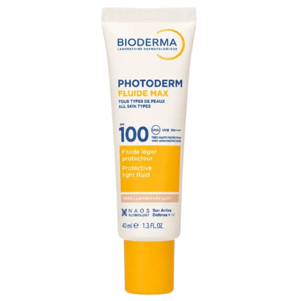[3701129803554] Bioderma 100 SPF Fluide Max Teinté Très Claire 40ml