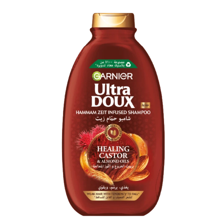 Ultra doux Shampoo Huile Ricin et d'amande 200ml
