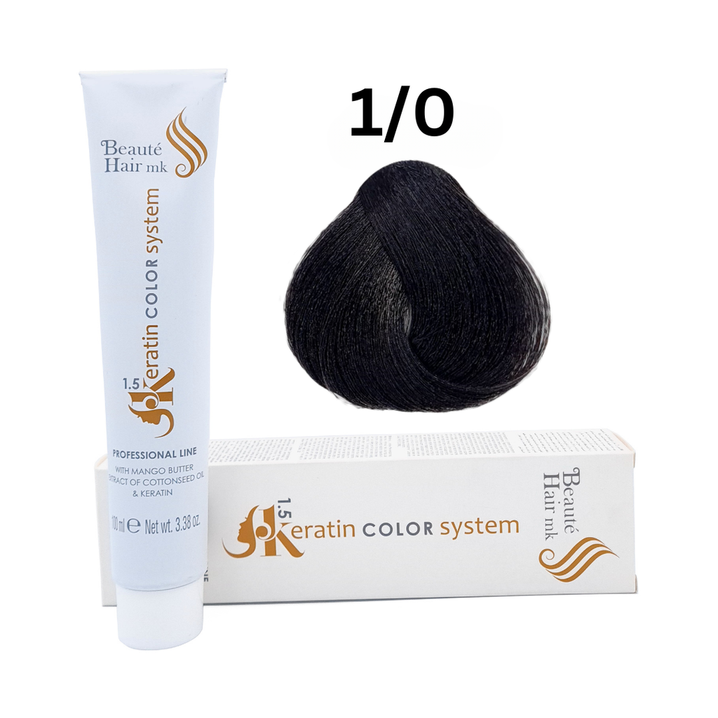 [KE 1/0] Keratin Color System n° 1/0