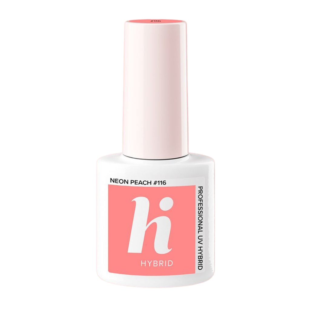 [LHHH05-116HF] Hi Hybrid Hema Free 116 Neon Peach UV Gel Polish 5ml