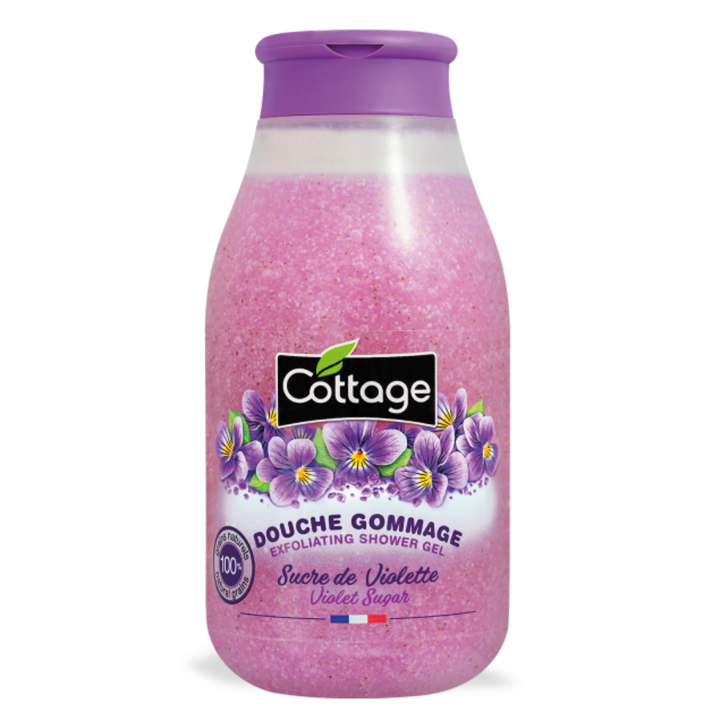 [3141389959835] Cottage Shower & Gommage Sucre de Violette 270ml