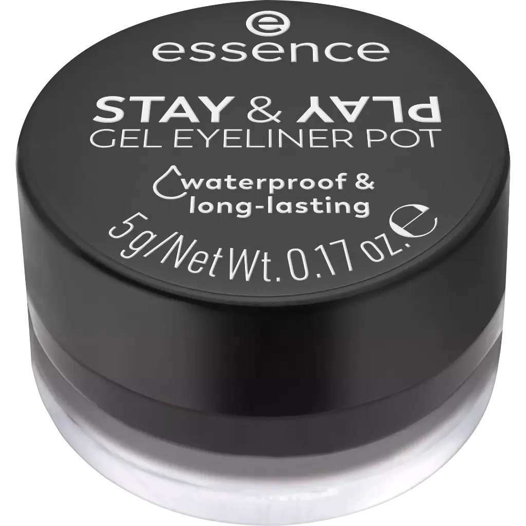[944664] Essence Eyeliner Gel Stay & Play Pot 01 Black
