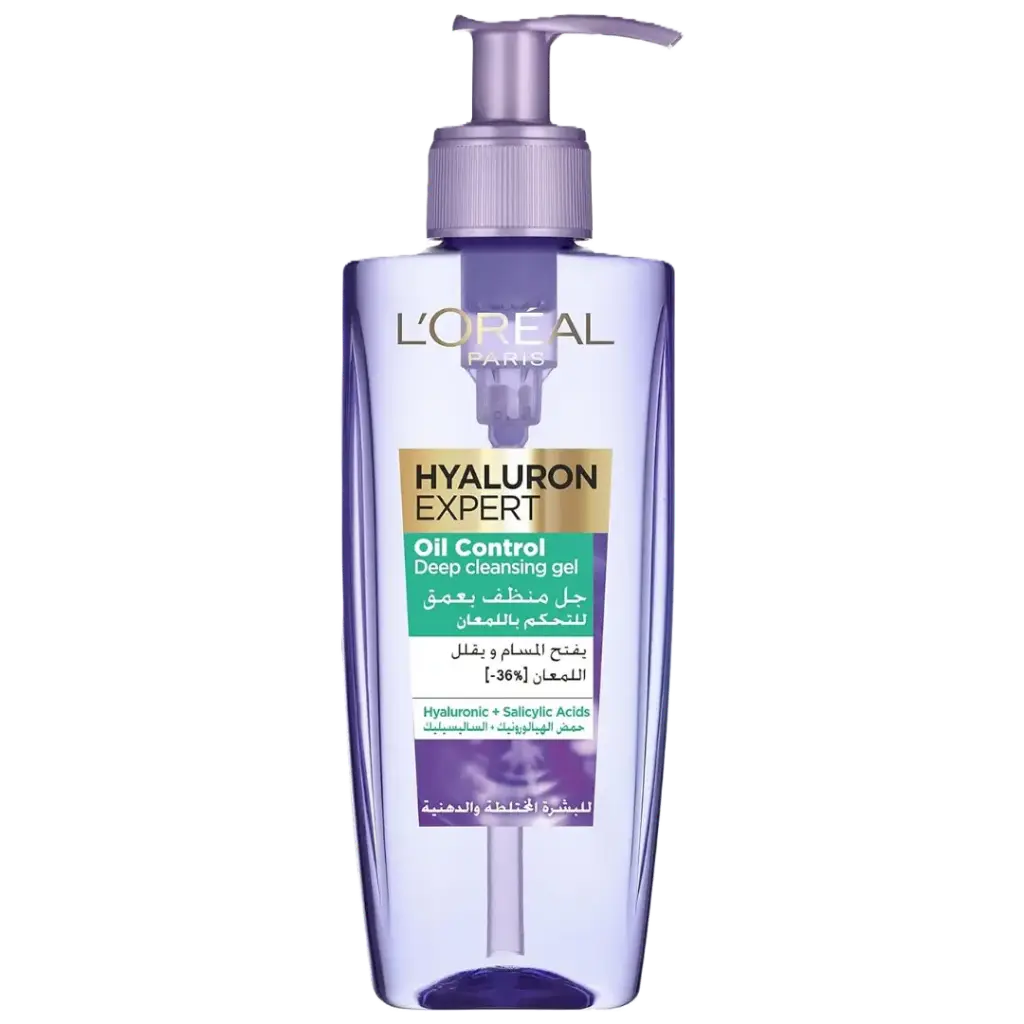 [053147] L'oréal Hyaluron Oil Control Gel Nettoyant 200ml