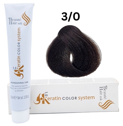 [KE 3/0] Keratin Color System n° 3/0
