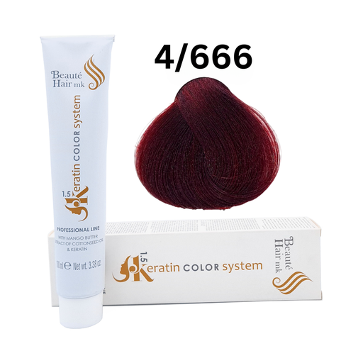 [KE 4/666] Keratin Color System n° 4/666