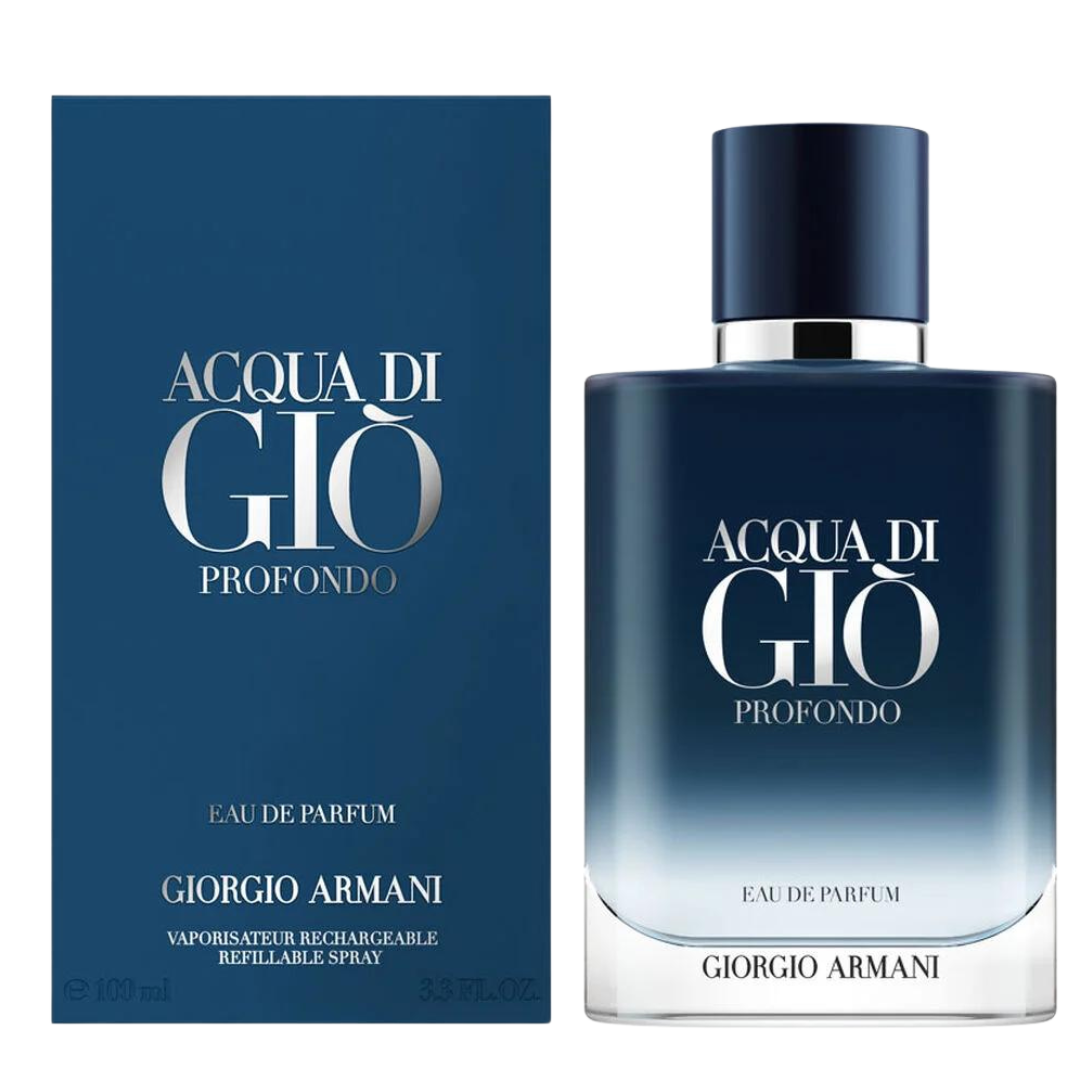 [正規品] ACQUA DI GIO PROFONDO 100ml Acqua di Giò Profondo — Fresh Cologne For Men — Armani Beauty